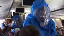 ebola schutzanzüge in plane