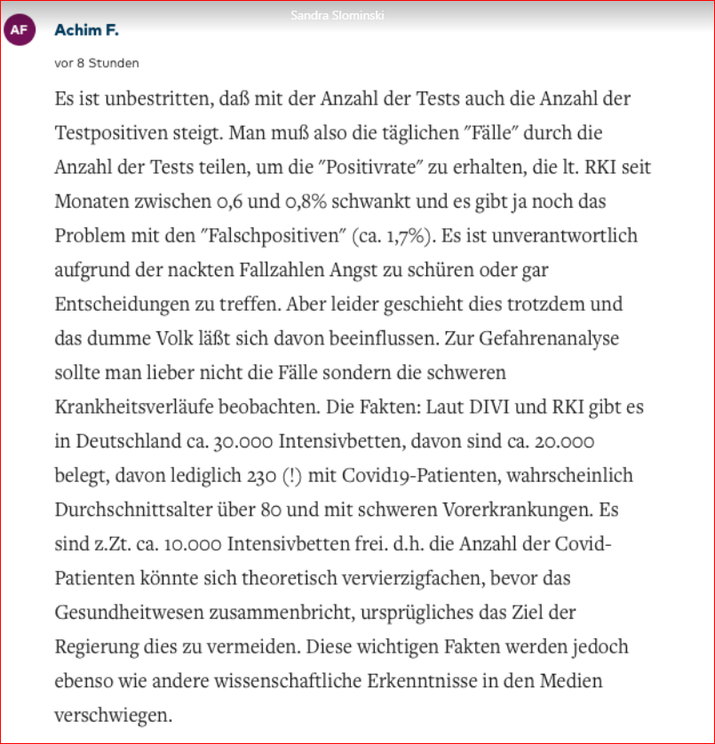 Hier ein aufschlussreicher Kommentar aus der „Welt“: